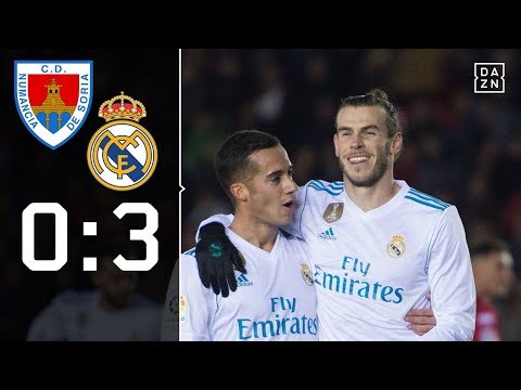 Gareth Bale trifft vom Punkt: Numancia - Real Madrid 0:3 | Highlights | Copa del Rey | DAZN