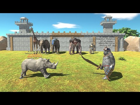 LEVEL 2 MODERN MAMMALS VS MUTANT PRIMATES -Animal Revolt Battle Simulator