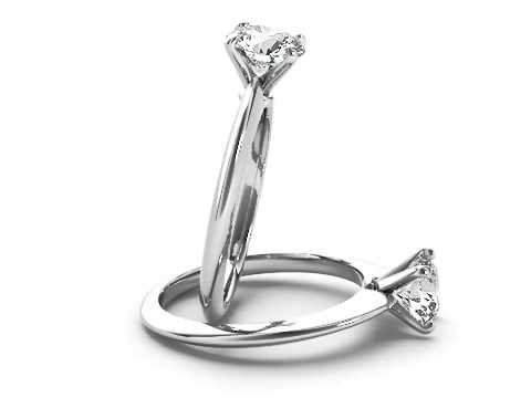 0.75ct TDW Round Diamond Solitaire Engagement Ring in 14k White Gold
