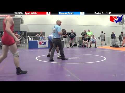 Tyrel White vs. Thomas Gantt at 2013 Junior Nationals - FILA - FS