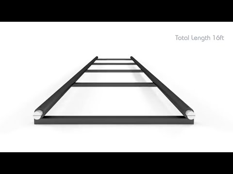 Proaim 16ft Heavy Duty Camera Dolly Track|Portable & Durable|For Heavy Setups up to 800kg|Animation
