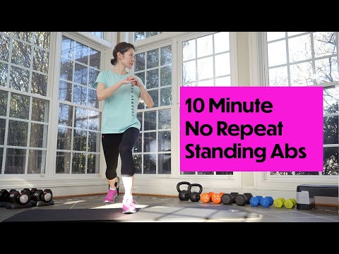 IntervalUp 10 Minute Standing Abs Workout | No Repeat | No Equipment | No Jumping // 10분 서서하는 복근운동