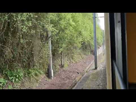 CP, Douro, 1400s - 19/03/24. 1436 departing Penafiel on IR 868. Loud traction motors
