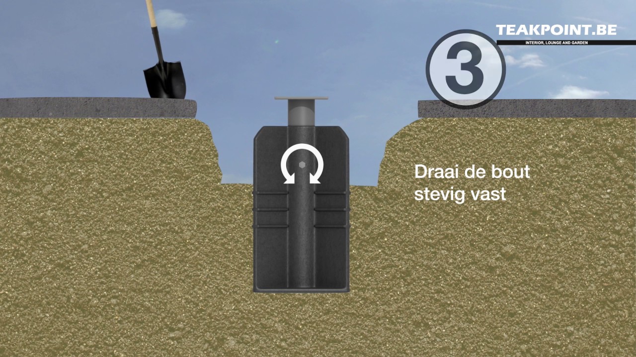 Teakpoint - Ingraaf Parasolvoet