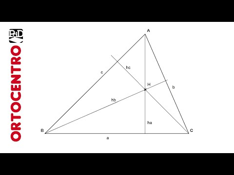Plotting the Heights and Finding the Orthocenter of a Triangle - Technical Drawing
