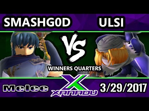 S@X 195 - SmashG0D (Marth) Vs. Ulsi (Sheik) - SSBM Winners Quarters - Smash Melee