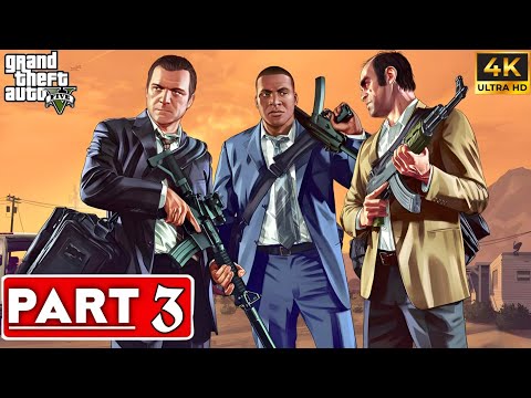 GTA 5 4K Ultra Graphics Gameplay Walkthrough FULL GAME Part 3 [4K 60FPS] - No Commentary