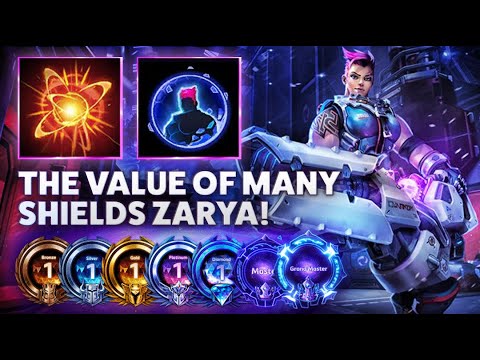 Zarya Expulsion - THE VALUE OF MANY SHIELDS ZARYA! - Hardstuck Bronze 5 Adventures 2022