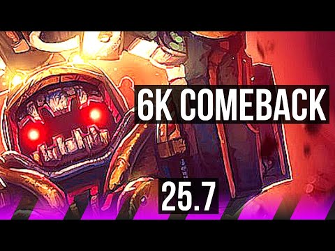 NAUTILUS & Vladimir vs SENNA & Corki (SUP) | 6k comeback, 3/2/21 | EUW Challenger | 25.7