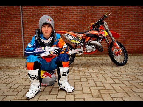 Davy Pootjes als thuisrijder van start in het ONK 125cc in Halle