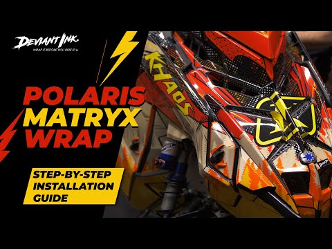 Polaris Matryx Pro & Khaos Full Snowmobile Wrap Installation Guide - Deviant Ink