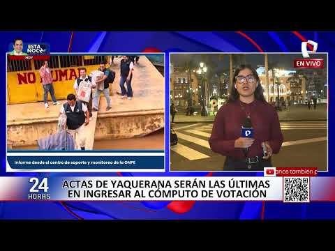 Actas de Yaquerana serán las últimas en ingresar al cómputo oficial de votos