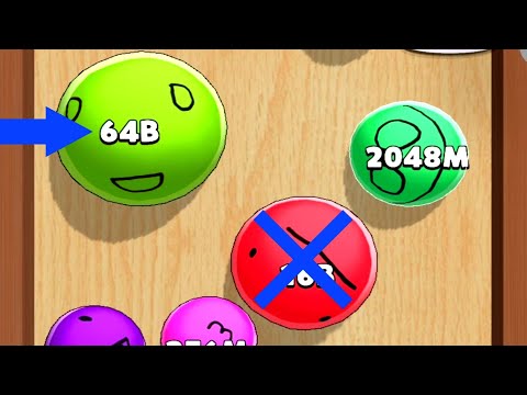 Satisfying ASMR Blob merge 3D unlock 64B ( Billion )