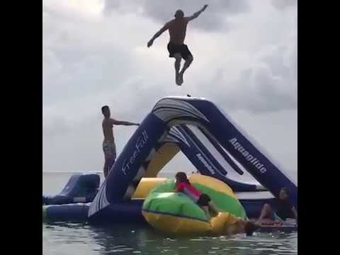 Extreme water pillow launch fails