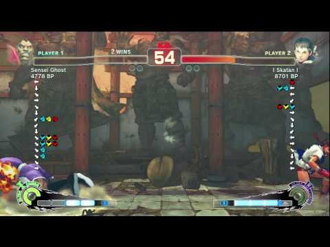 SSF4: Sensei Ghost (Boxer) VS Skatan (Sakura)