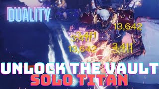 Unlock the Vault Encounter. Solo Completion on Titan. Duality Dungeon | Destiny 2 Season 17