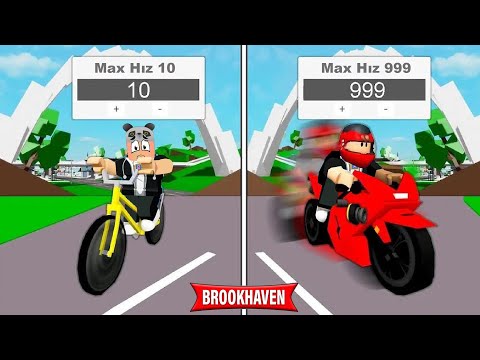 EN YAVAŞ Motordan EN HIZLI Yarış Motoruna Yükselttim! - Roblox Brookhaven