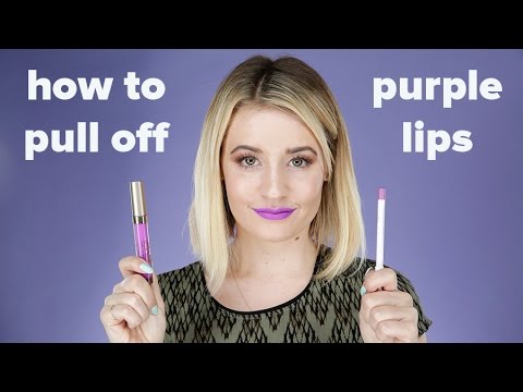 How to Pull Off Purple Lipstick in Real Life | Style Survival
