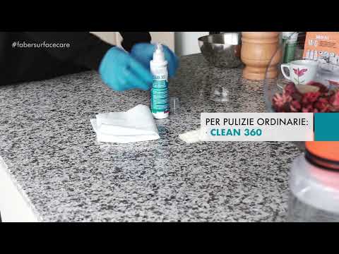 Mantendo o piano em Marmo o Granito Pulito e Protetto - MAIN.KIT M&G - Tutorial - FABER