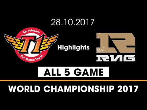 SKT vs RNG Highlights All games [World 2017 Semi Finals] SK Telecom T1 vs Royal Never Give Up