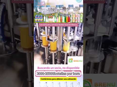Embotellado de jugo de piña Pineapple juice bottling #brenu #machine #cleanerfillingmachine