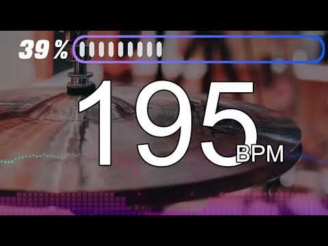 195BPM　Hi-hat①　5minutes Drums Metronome
