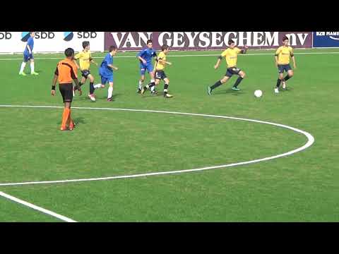 Kelyan Snoussi U14 KVWZ vs KVK Tienen A (20-10-2018)