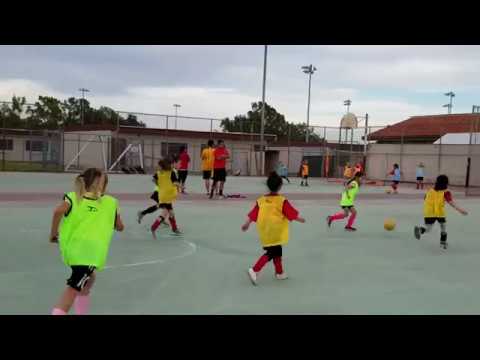 AC BREA Girls PCA 2011 - Philomena Scores a Goal Futsal Court soccer!