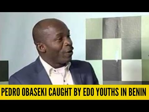 Pedro Obaseki has been cau-ght in Benin City by Edo youths after throwing jibes at the Oba of Benin