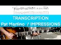 transcription 「impressions / Pat Martino」TAB