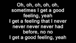 Flo Rida - Good Feeling(Lyrics on screen)