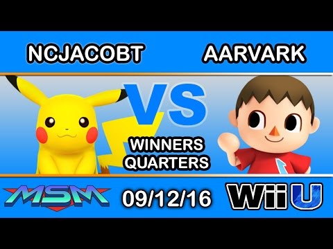 MSM 65 - SCB | NCJacobT (Pikachu) Vs. Aarvark (Villager) Winners Quarters - Smash Wii U