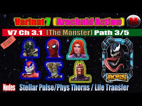 Variant 7 Ch 3.1 Path 3/5 (Stellar Pules/Phys Thorns/Life Transfer) - Marvel Contest of Champions