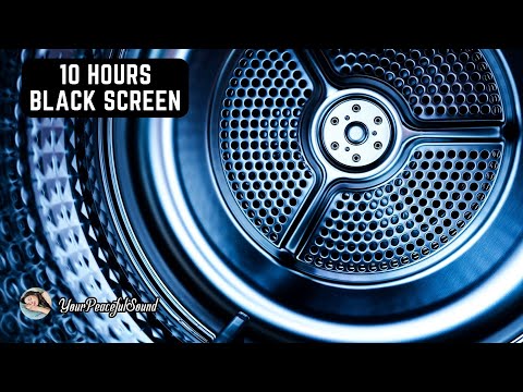 10 Hours of WASHING MACHINE Sound | White Noise - Black Screen | Calm, Relax and to Sooth a Baby