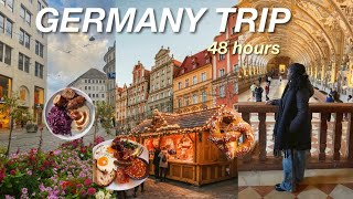 GERMANY TRAVEL VLOG 🇩🇪 | 48 hrs in Munich, Christmas markets, trying Bavarian food