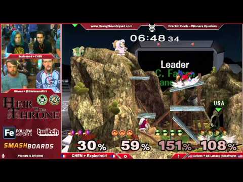 Heir2 - CHEN + Explodroid Vs. GAwes + Eikelmann - Bracket Pools - Winners Quarters - Doubles