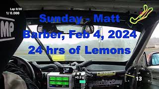 Barber Lemons Race - Sunday Matt - 2024