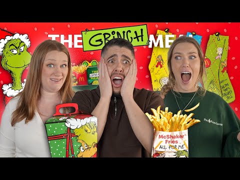Tasting EVERYTHING on McDonald's GRINCH Menu with Morgan Adams!!!