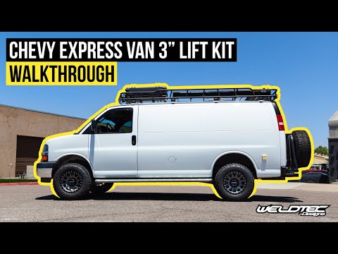 3" Lift Kit For Chevy Express Van | Budget Friendly Build with New Rear Dual Swing Bumper!