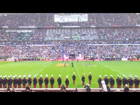 Arrivée du Bouclier de Brennus finale saison 2013 2014 Top 14 Toulon Castres Stade de France