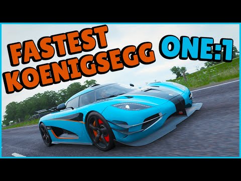 FASTEST KOENIGSEGG ONE:1 - 2015 Koenigsegg One:1 Drag Build/Tune - Forza Horizon 4