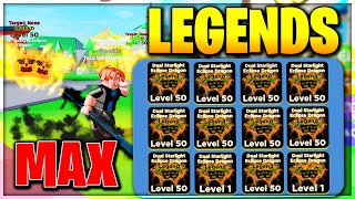 Reaching MAX LEVEL 50 with Starlight Eclipse Dragons (Ninja Legends)