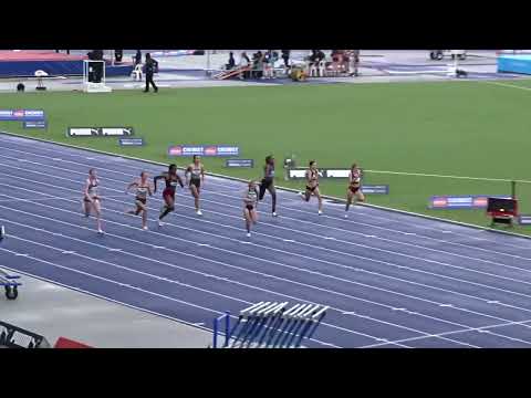 Ht3. 100m U16yrs Women, Australian Athletics Championships, Sydney 27/03/2022