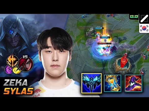 Zeka Sylas Mid Build Everfrost Conqueror - LOL KR Challenger Patch 13.13