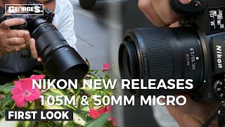 Video thumbnail for Nikon's NEW MICRO LENSES Hands On Review | Nikkor Z MC 105mm f/2.8 & MC 50mm f/2.8 by Georges Cameras TV