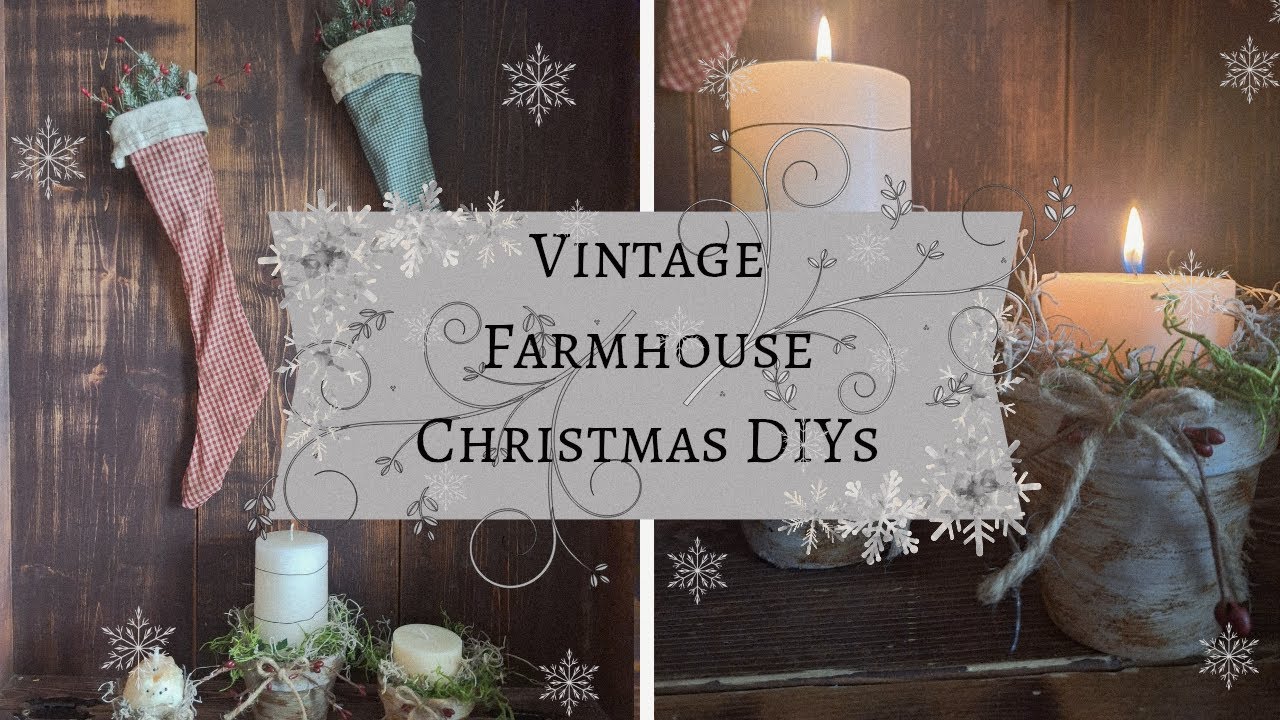 Homemade Rustic Christmas Decorations | Learn to Make Your Own Vintage Farmhouse Christmas Decor!