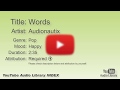 Words Audionautix Pop Happy YouTube Audio Library BGM