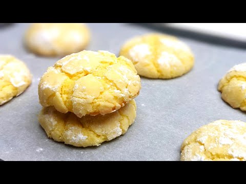 Soft and Chewy Lemon Crinkle Cookies Recipe