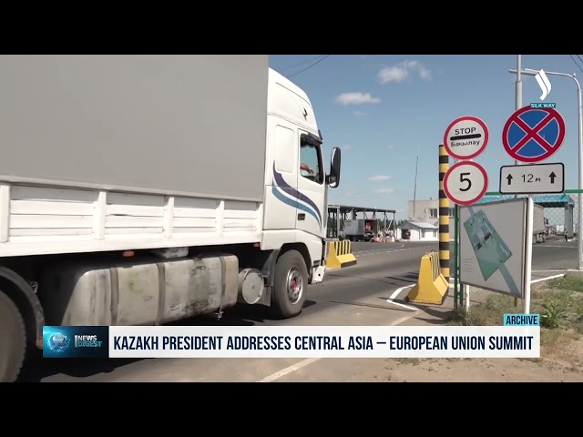 Kazakh President addresses Central Asia – European Union summit