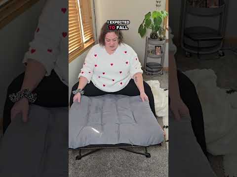 Folding Bed Camping Cot with Removable Cotton Mattress for Office, Home and Beach